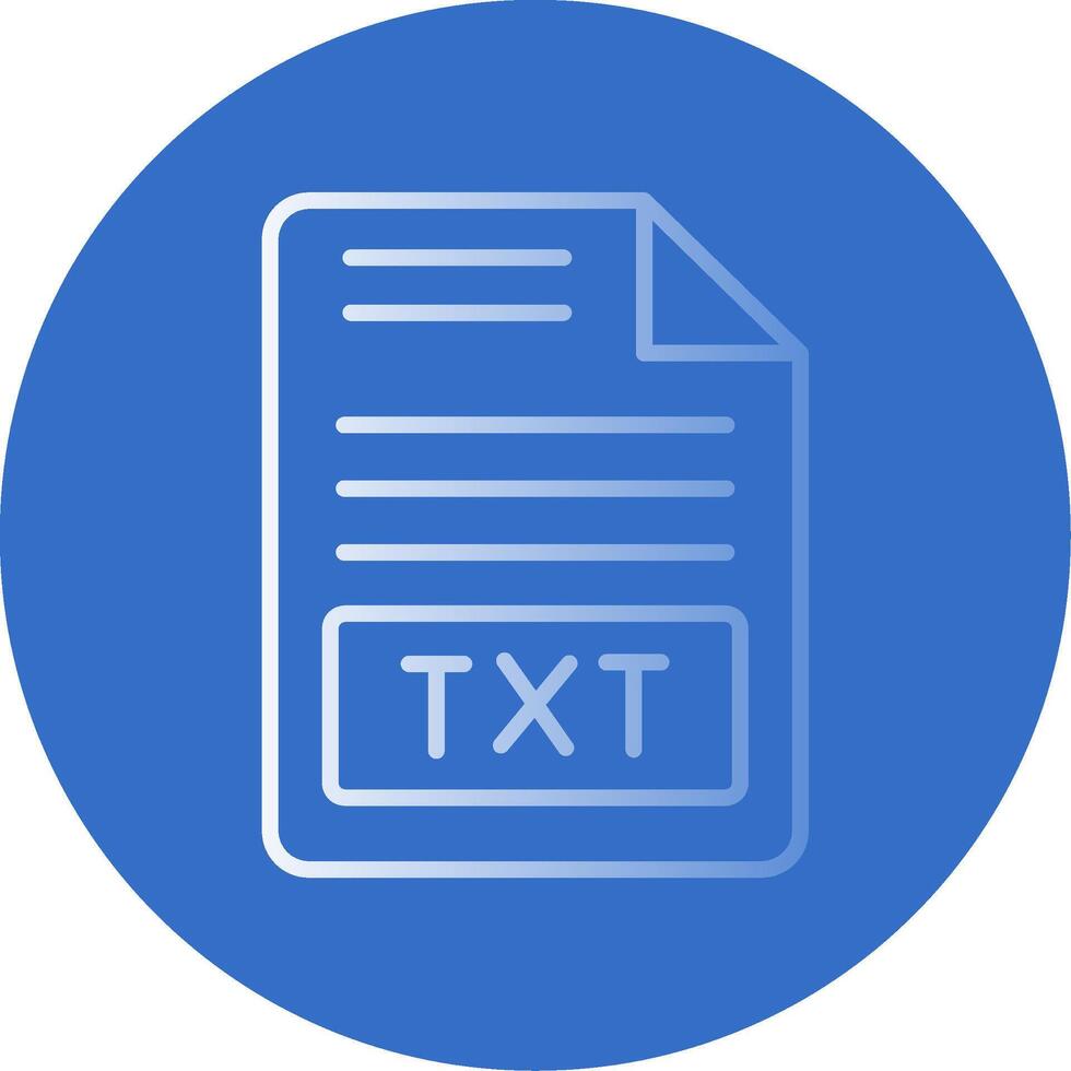 Text File Flat Bubble Icon vector