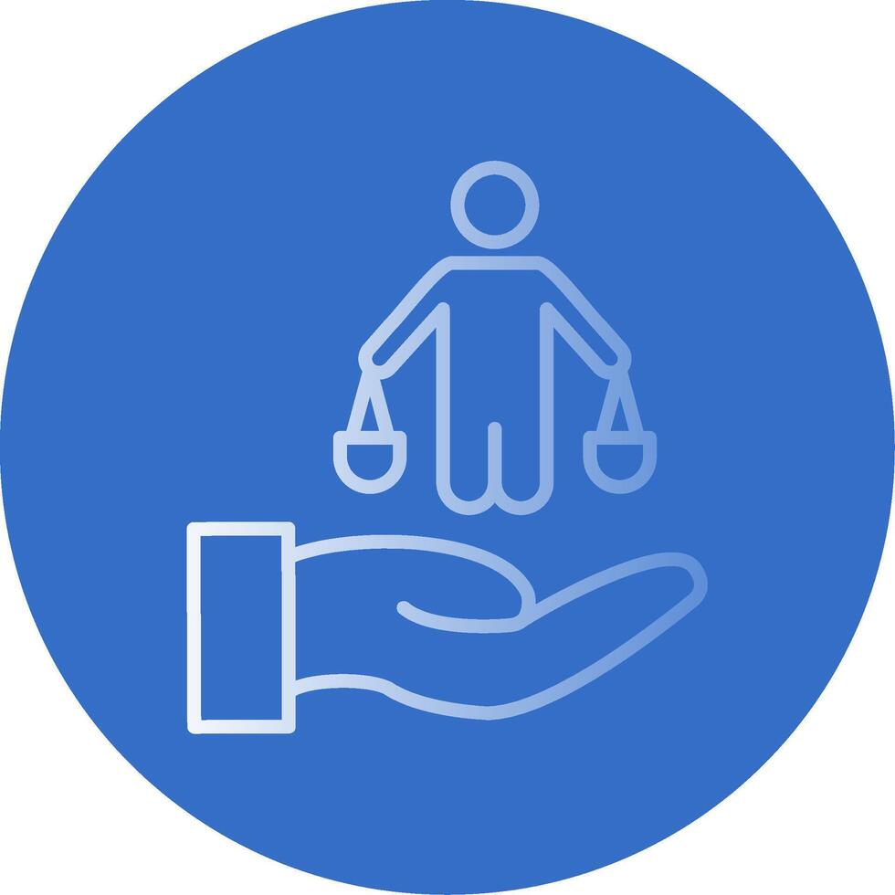 Dicision Flat Bubble Icon vector