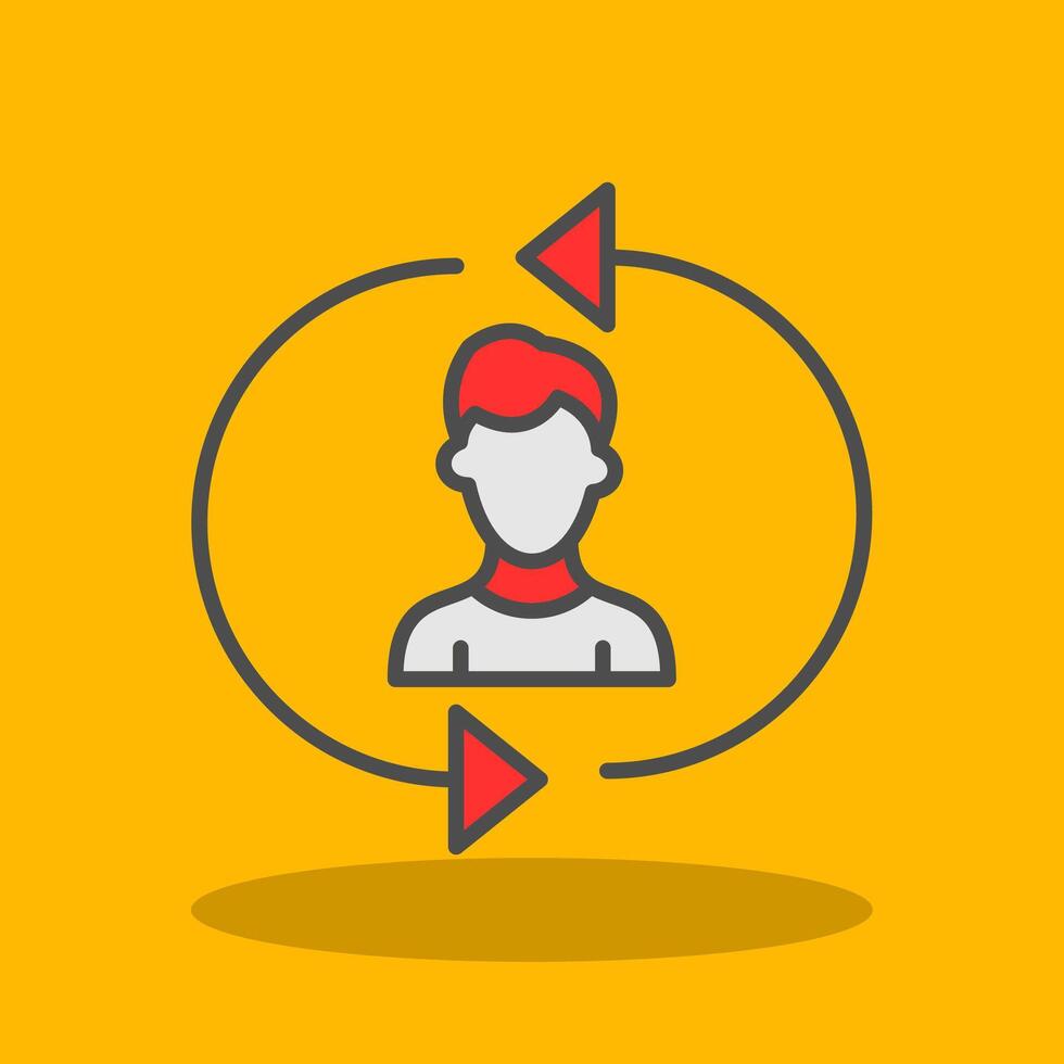 Construction Foam Filled Shadow Icon vector