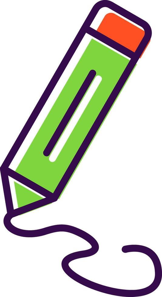 Pencil filled Design Icon vector