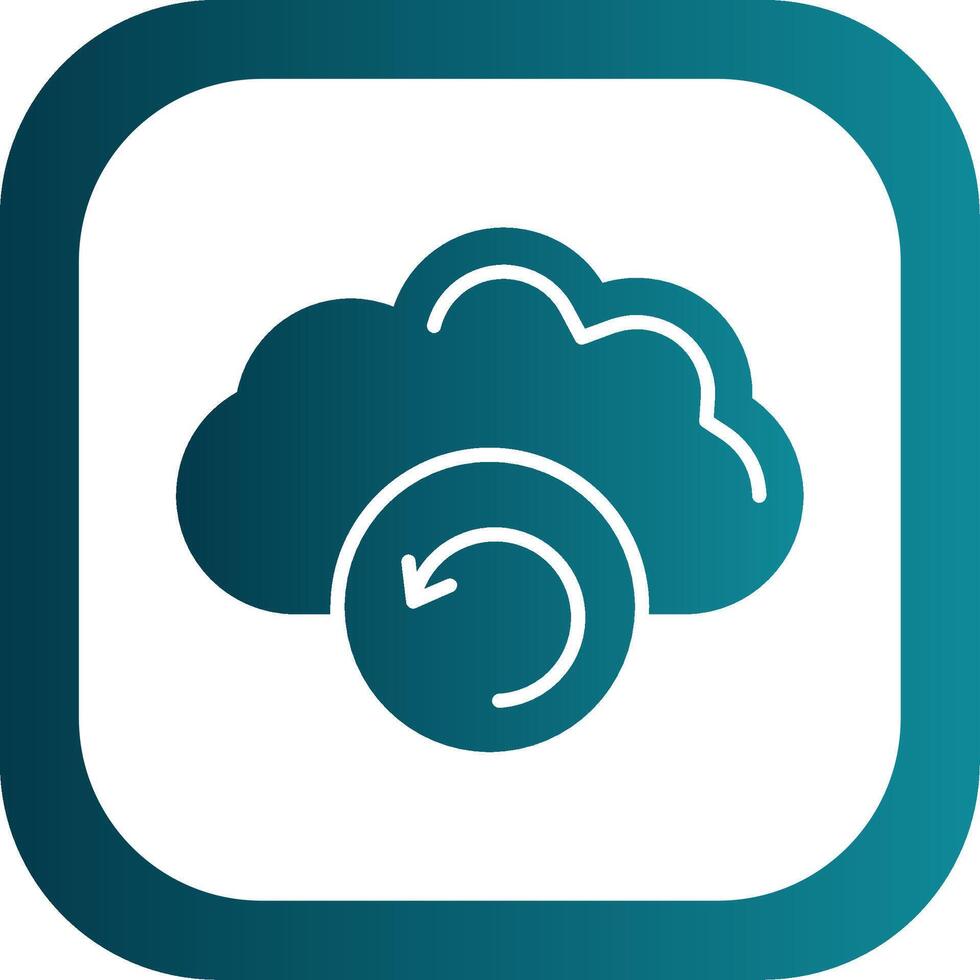Backup Filled Yellow Icon vector