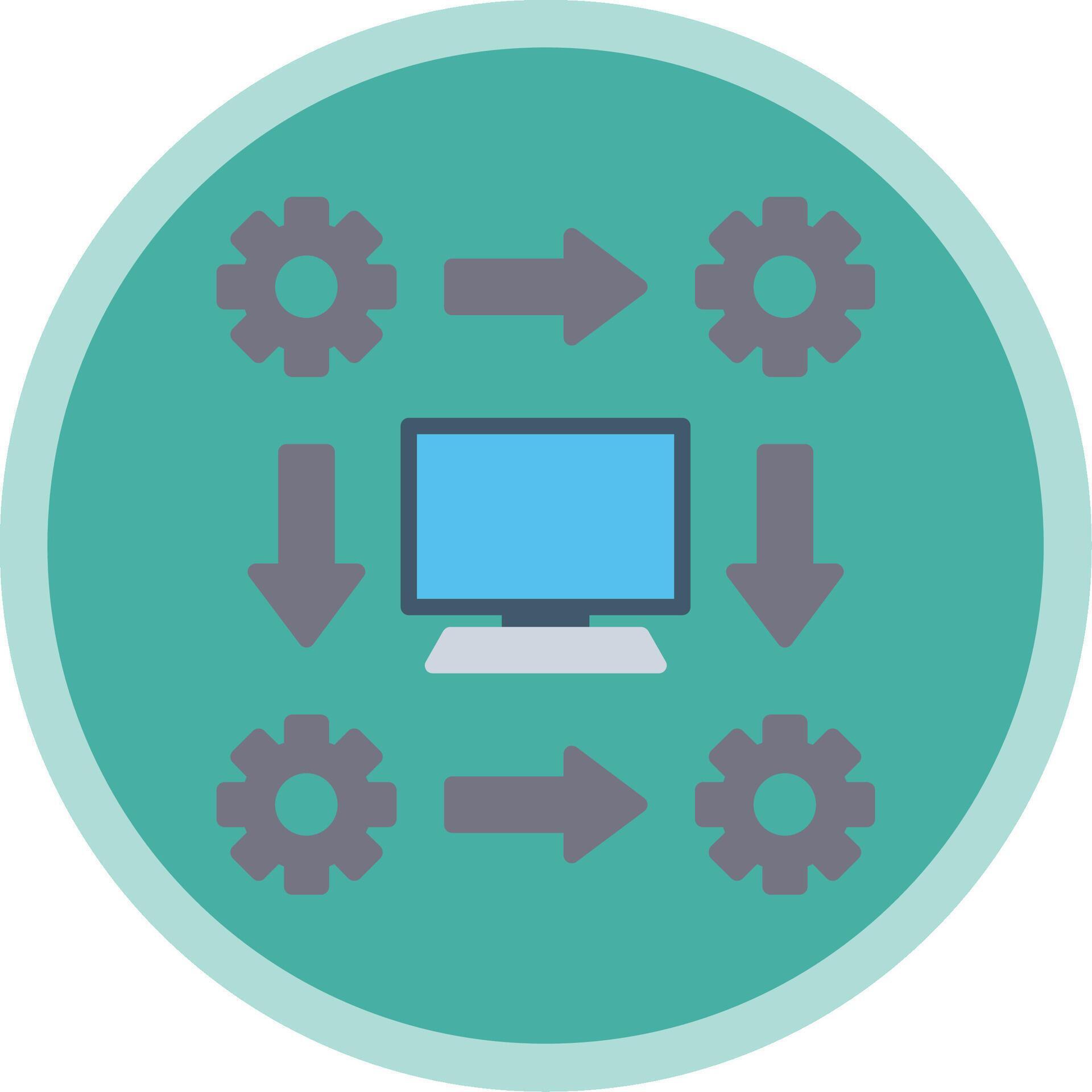 Workflow Flat Multi Circle Icon 44141567 Vector Art at Vecteezy