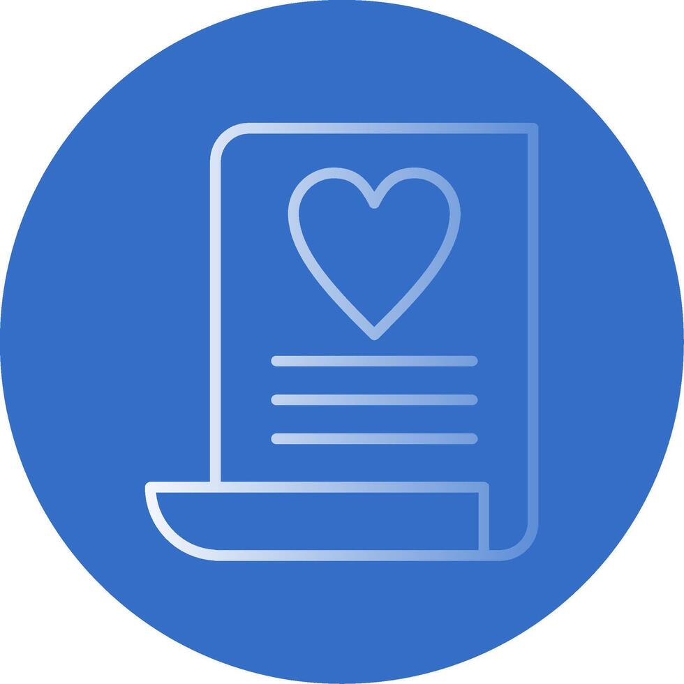 Wish List Flat Bubble Icon vector