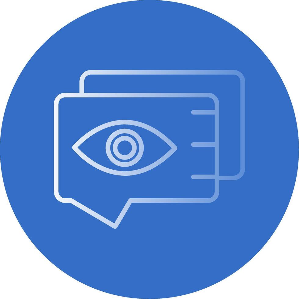 Witness Flat Bubble Icon vector