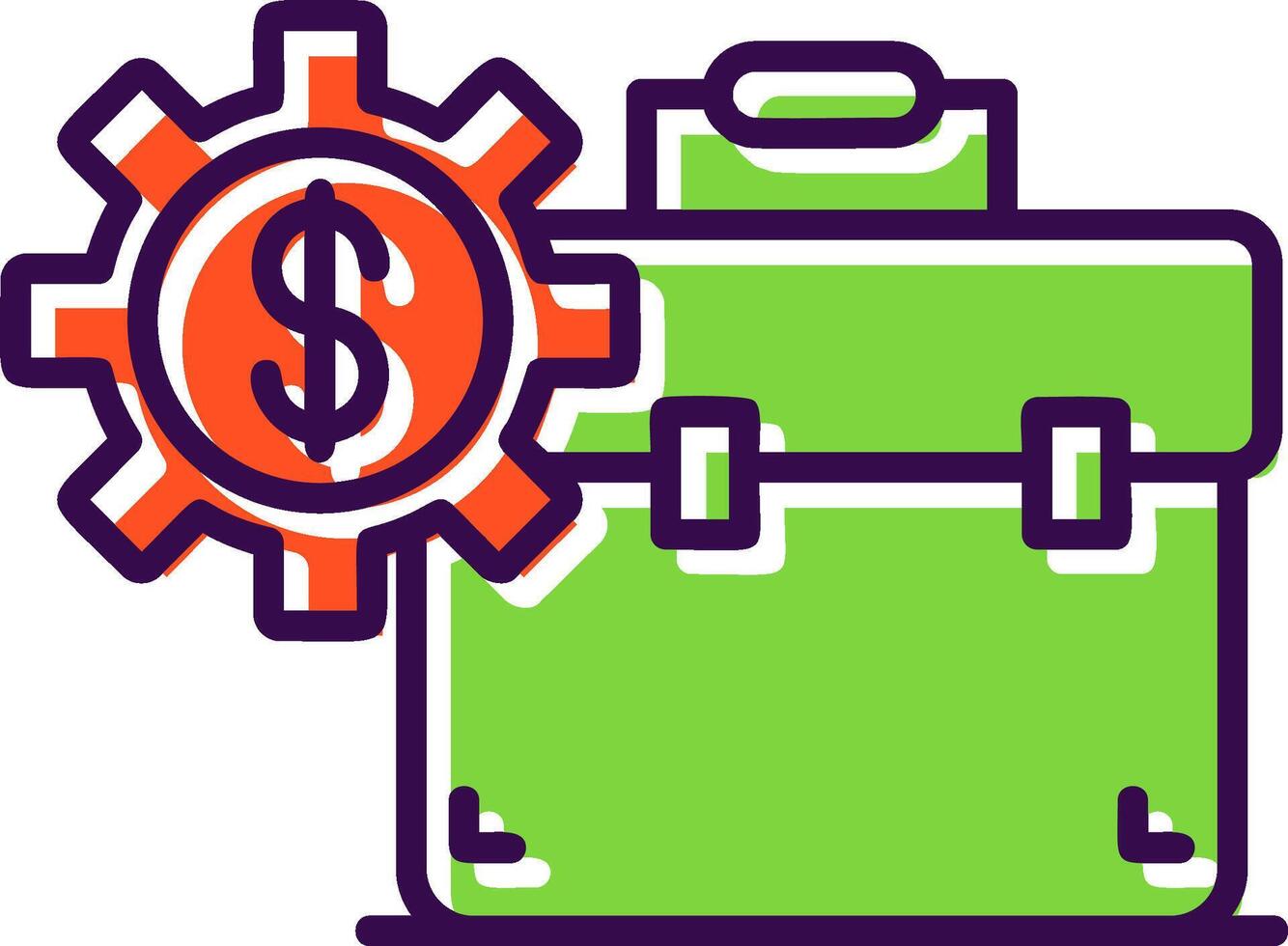 Investment Portfolio filled Design Icon vector