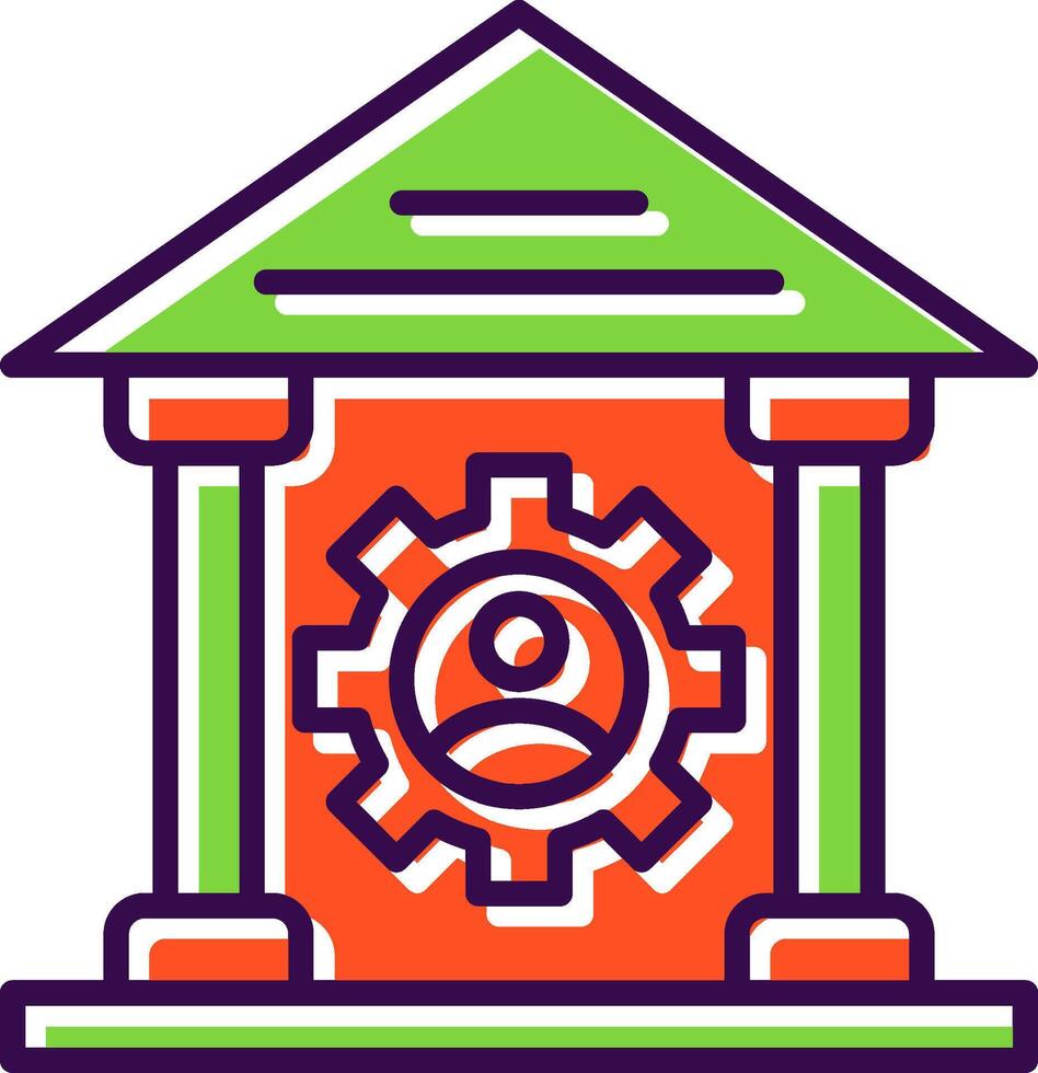 Saw Machine filled Design Icon vector