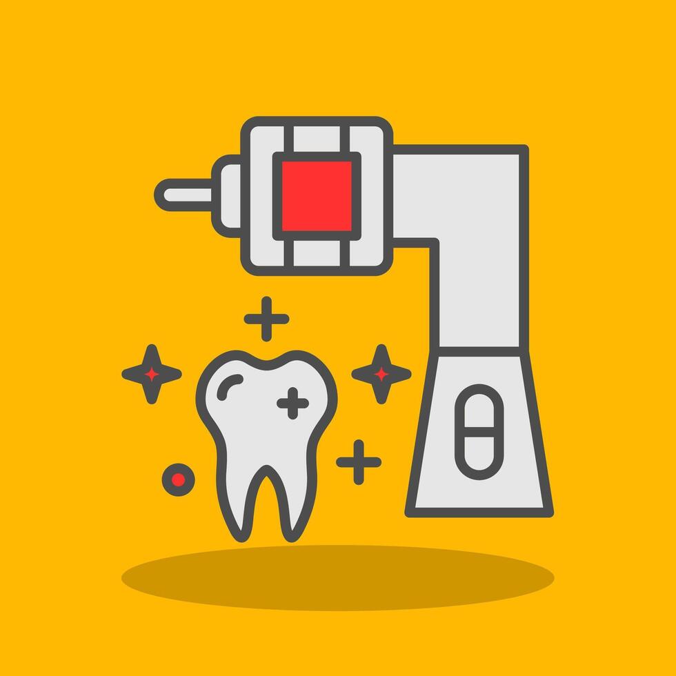 Filling Machine Filled Shadow Icon vector