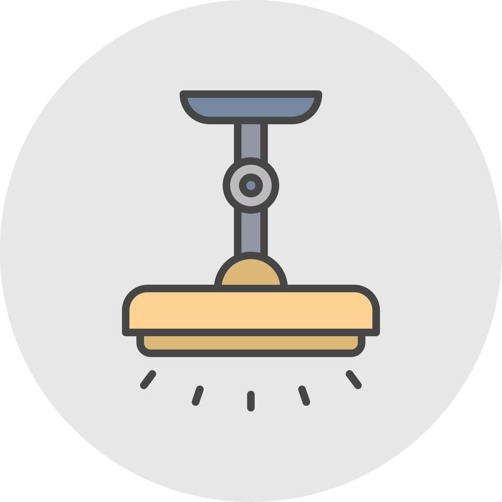 Lamp Line Filled Light Icon vector