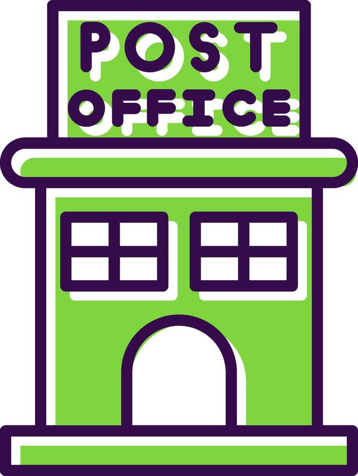 Post Office filled Design Icon vector