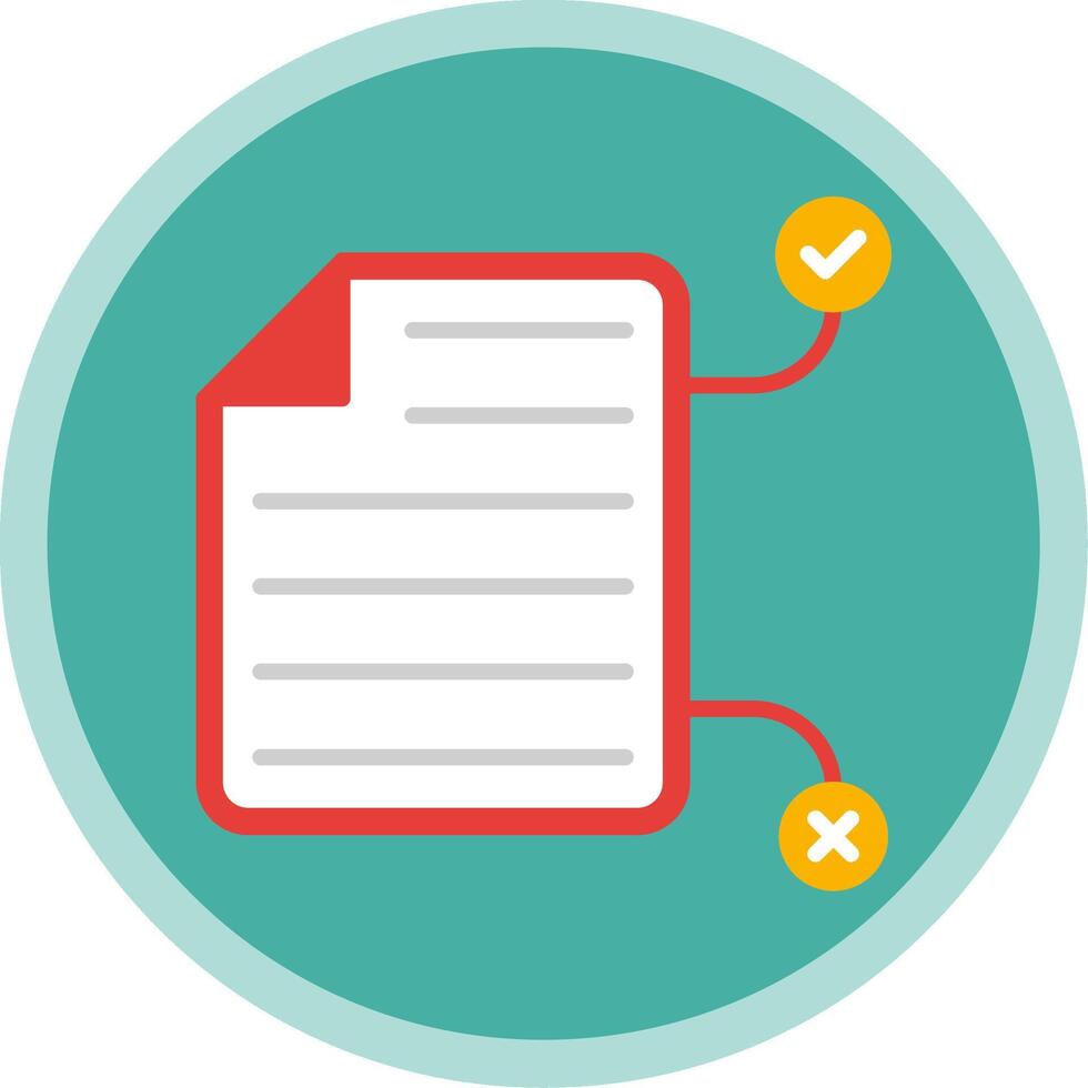 Tasks Flat Multi Circle Icon vector