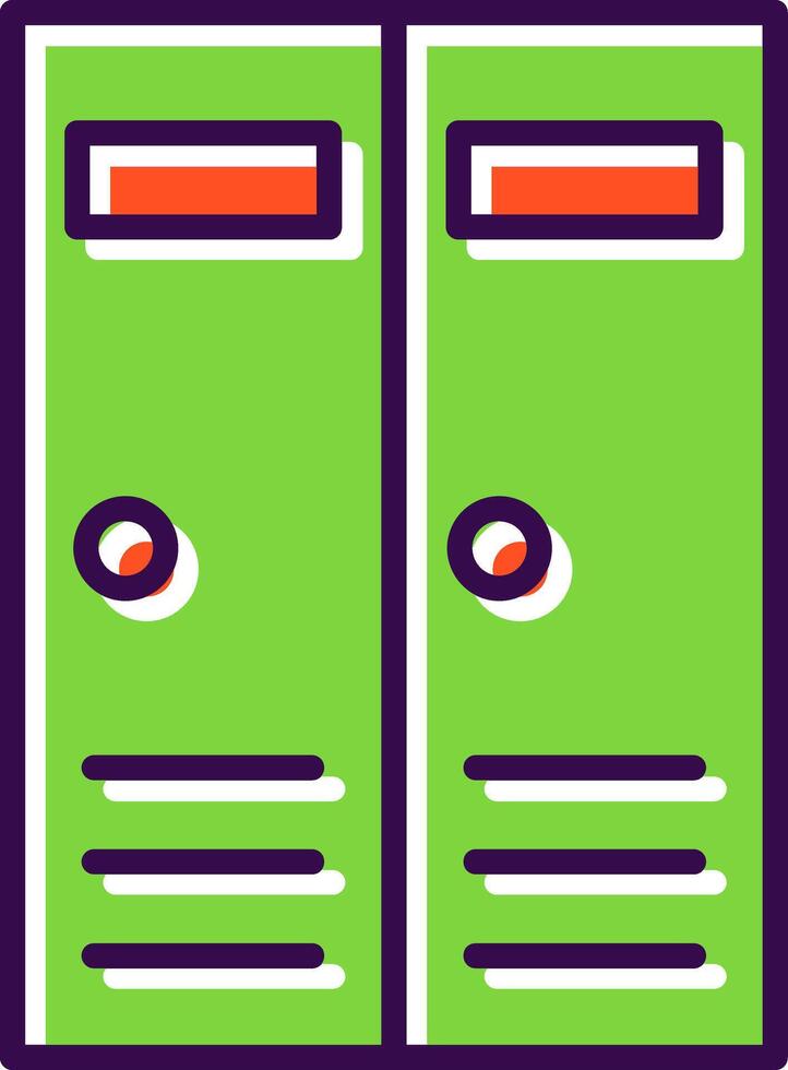 Lockers filled Design Icon vector