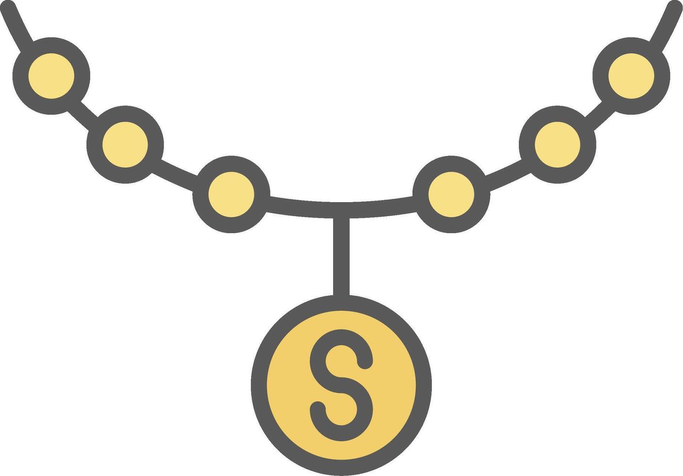 Bling Line Filled Light Icon vector