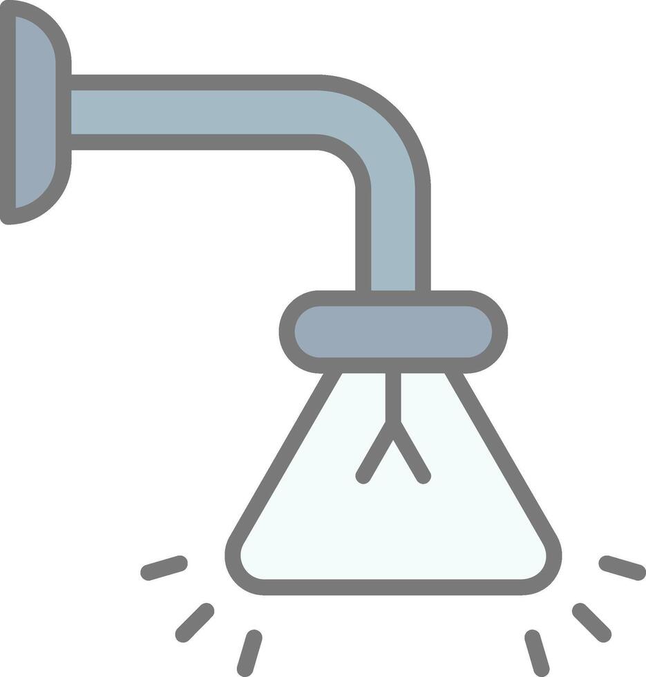 Lamp Line Filled Light Icon vector