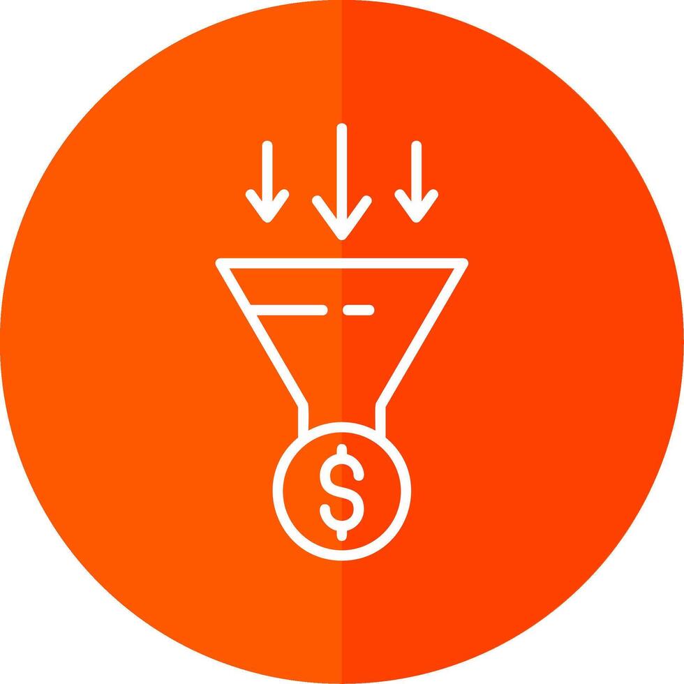 Conversion Optimization Line Yellow White Icon vector
