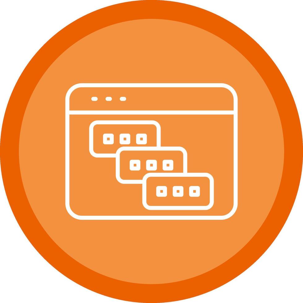 Tasks Line Multi Circle Icon vector