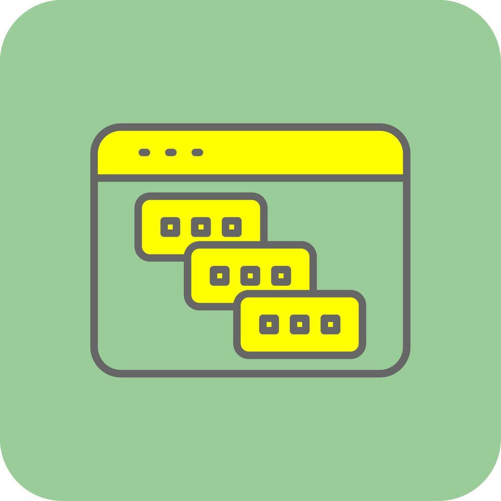 Tasks Filled Yellow Icon vector