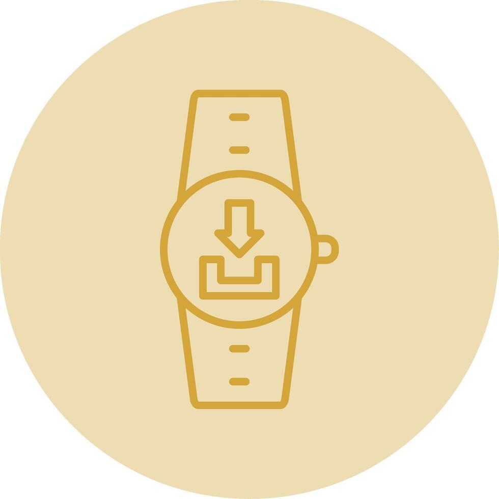 Download Line Yellow Circle Icon vector