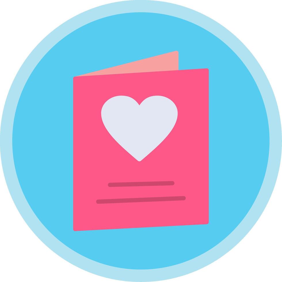 Greeting Card Flat Multi Circle Icon vector