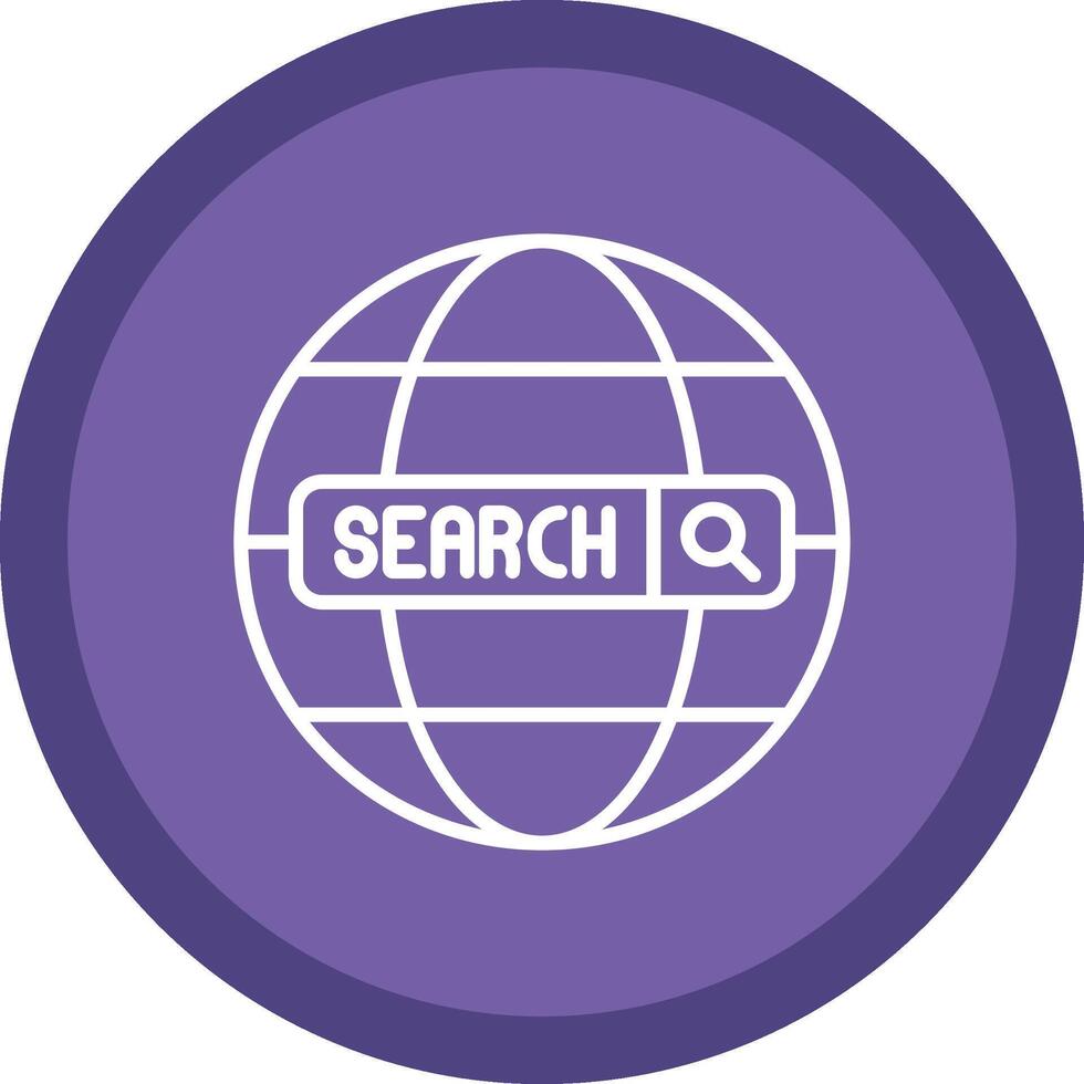 Internet Line Multi Circle Icon vector