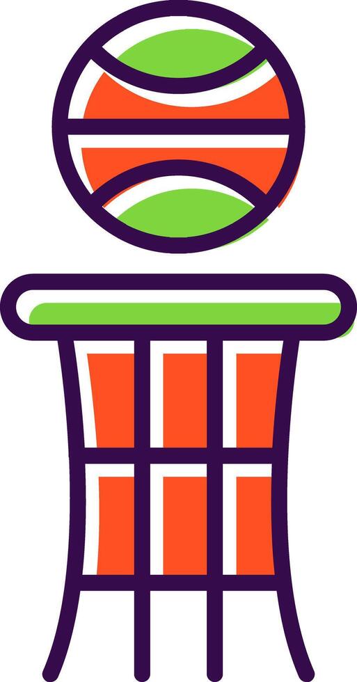Basketball filled Design Icon vector
