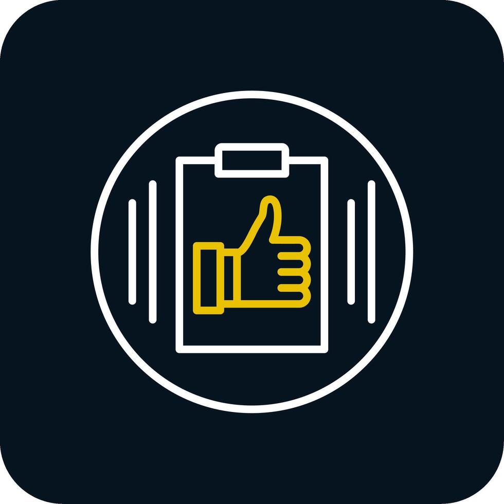 Competence Line Red Circle Icon vector