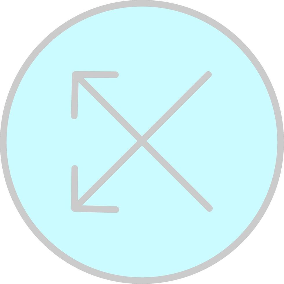 Split Line Filled Light Icon vector