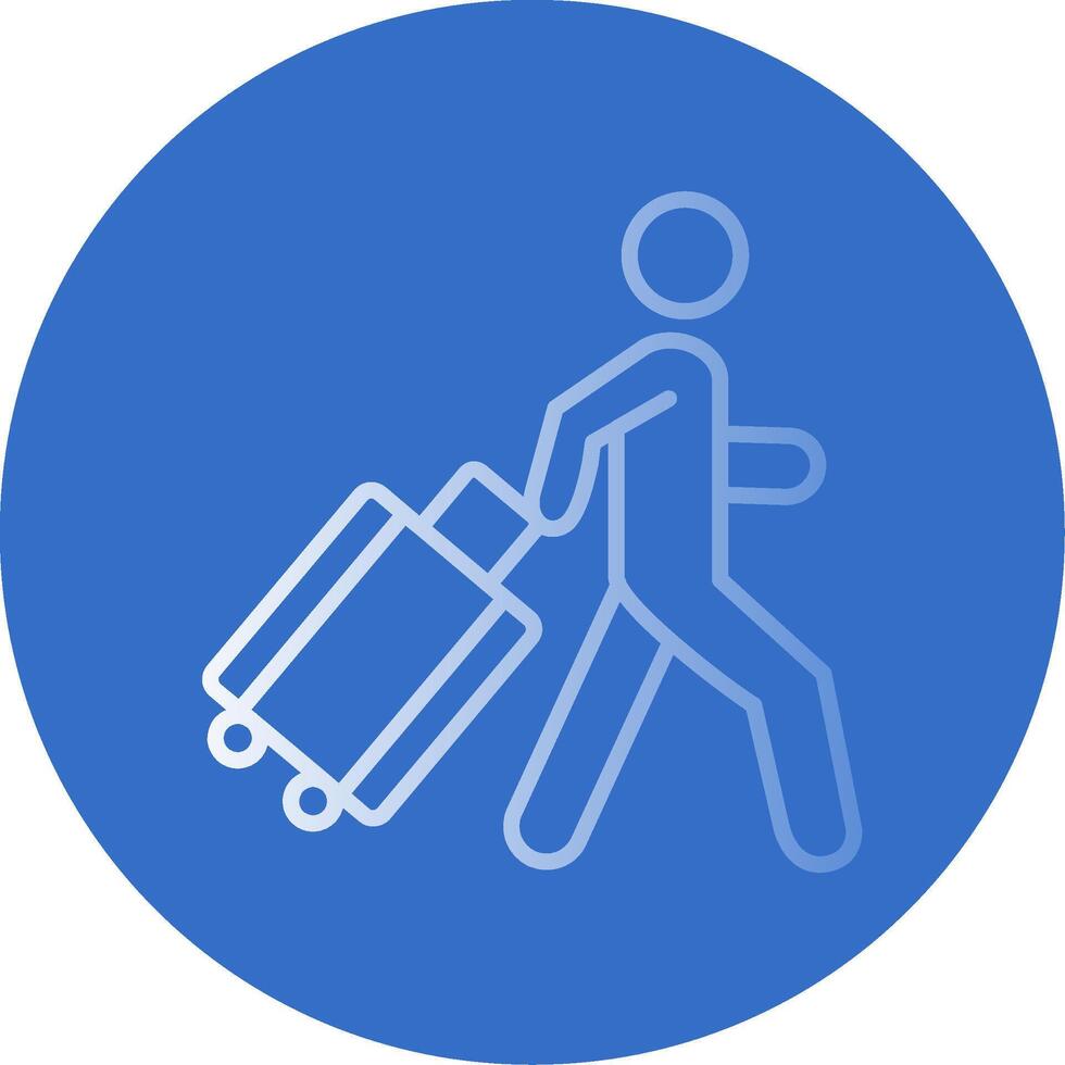 Person Flat Bubble Icon vector