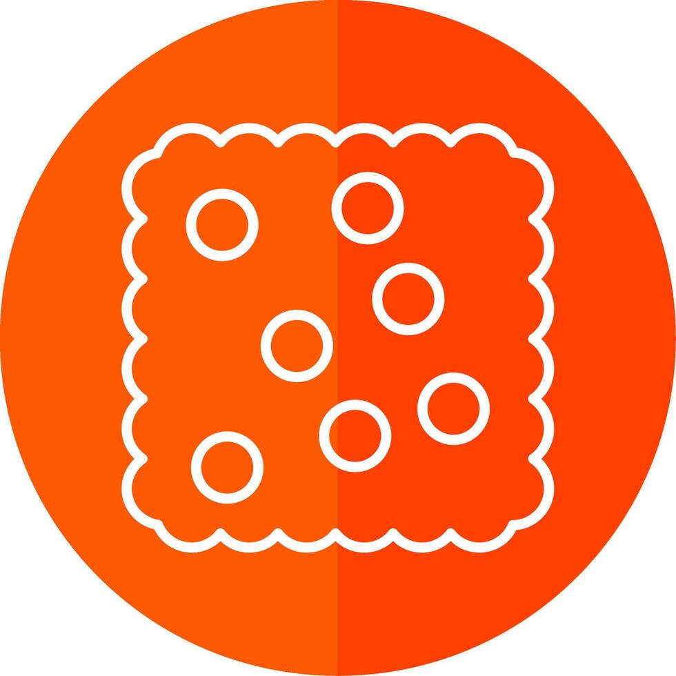 Cracker Line Yellow White Icon vector