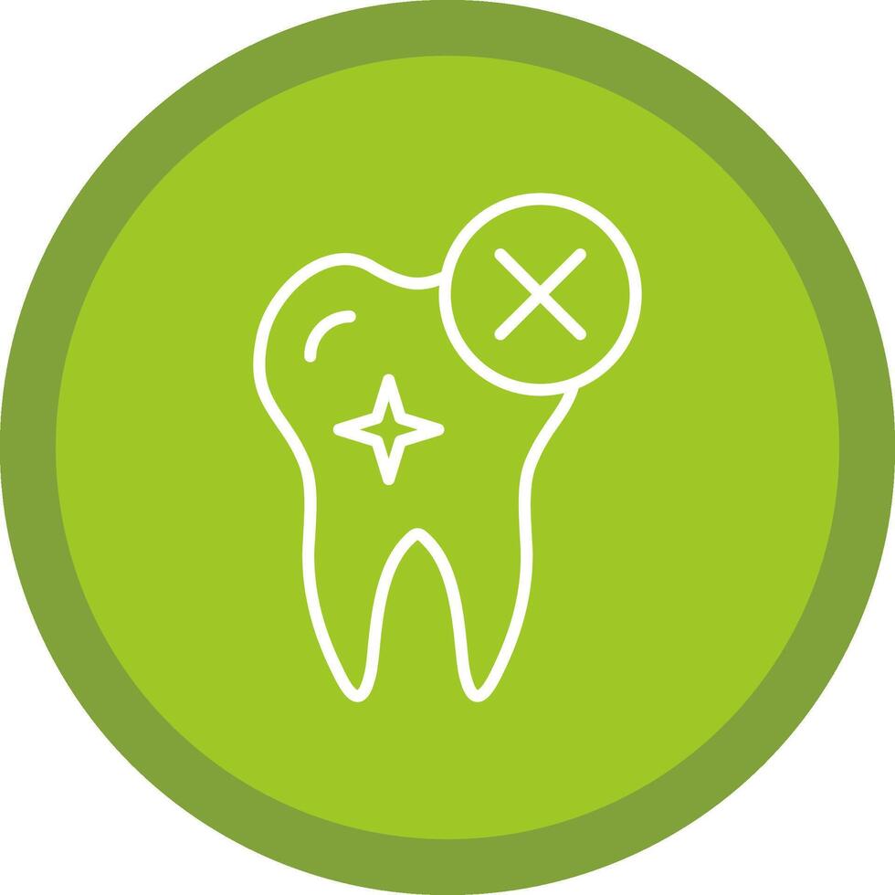 Rejected Line Multi Circle Icon vector