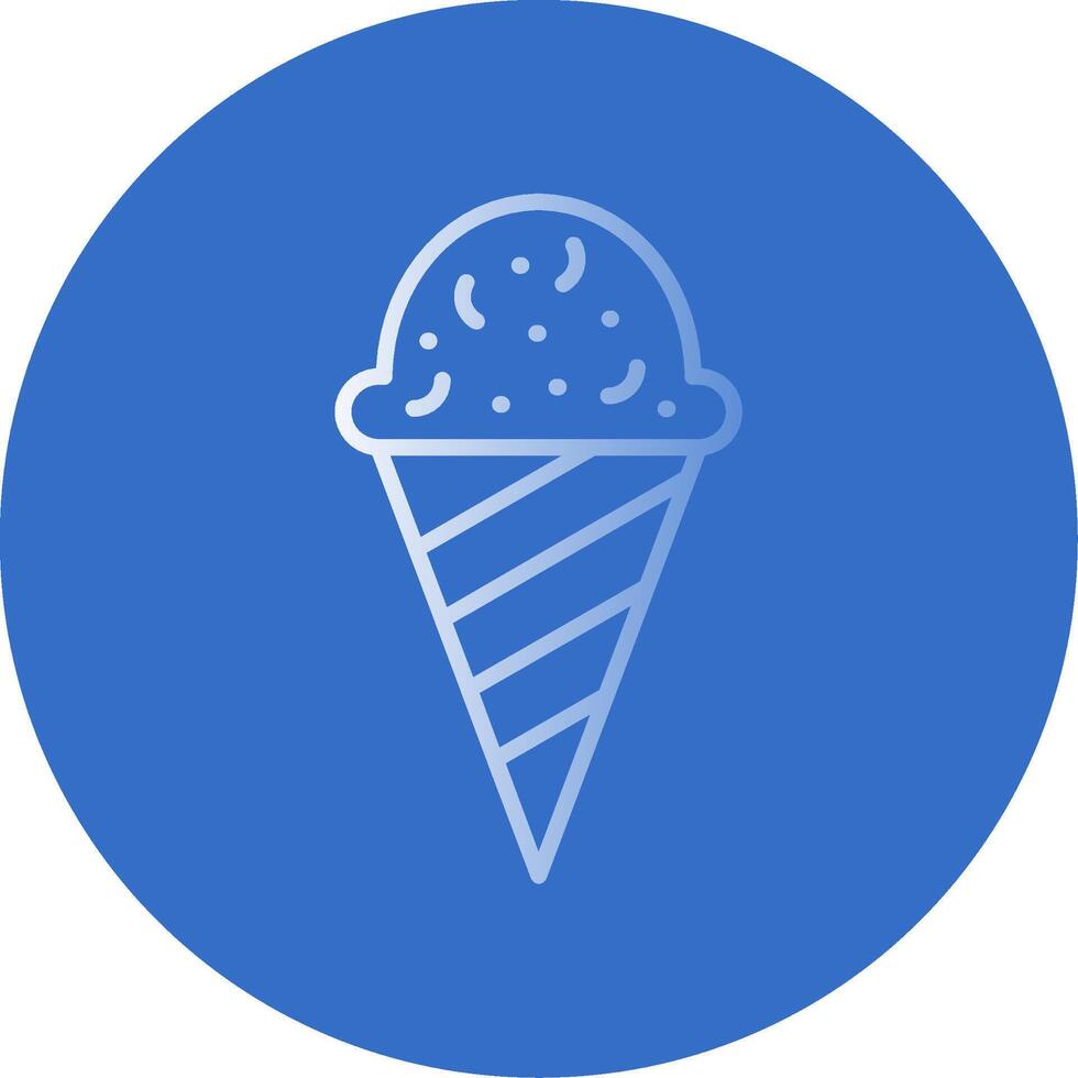 Icecream Flat Bubble Icon vector