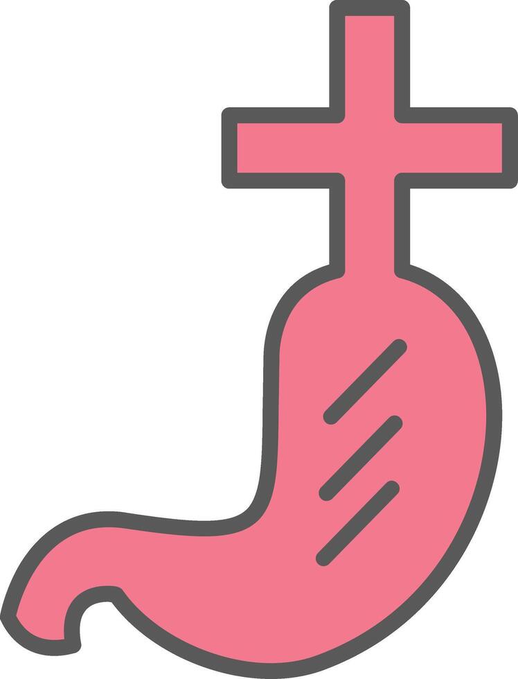 Gastroenterlogy Line Filled Light Icon vector