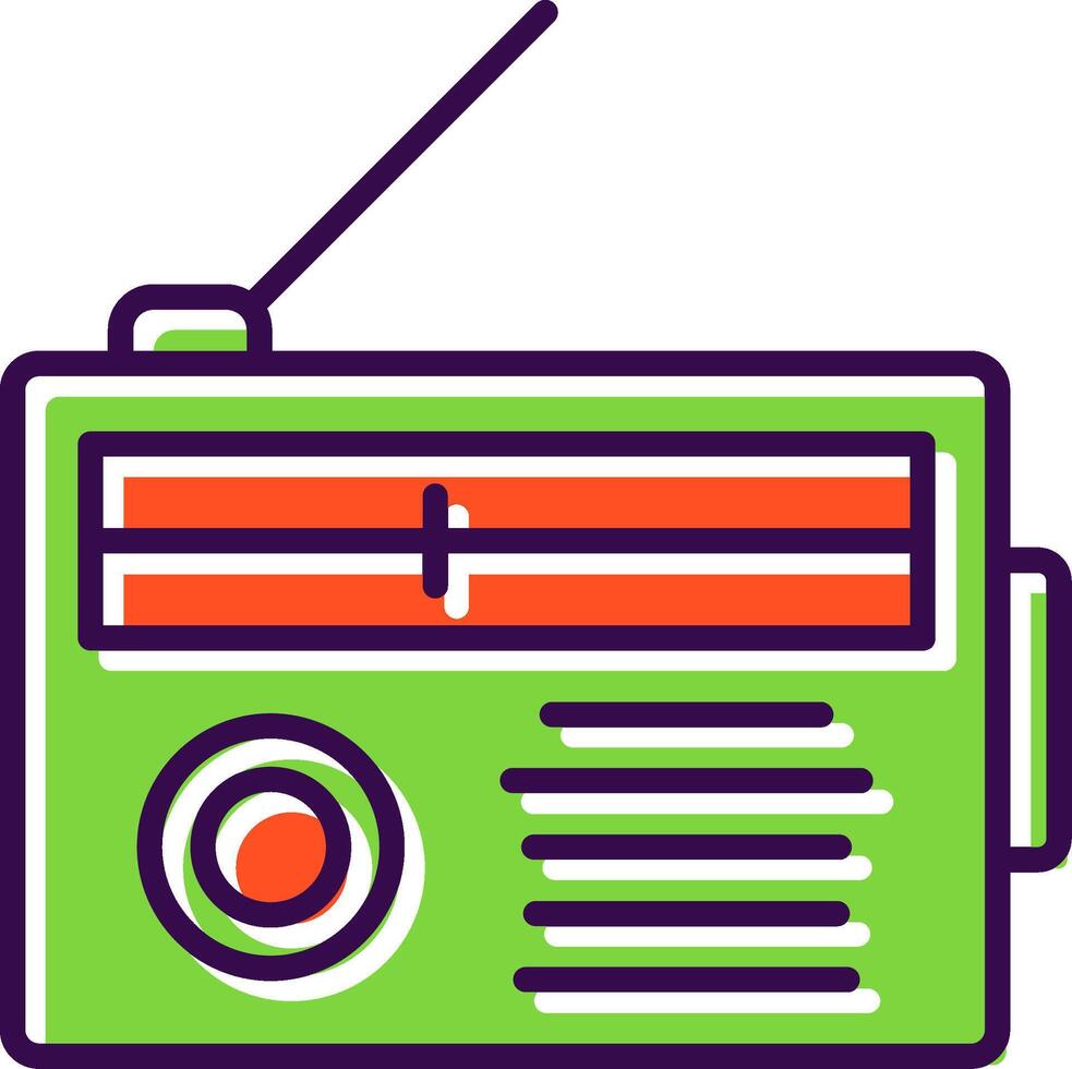 Radio filled Design Icon vector