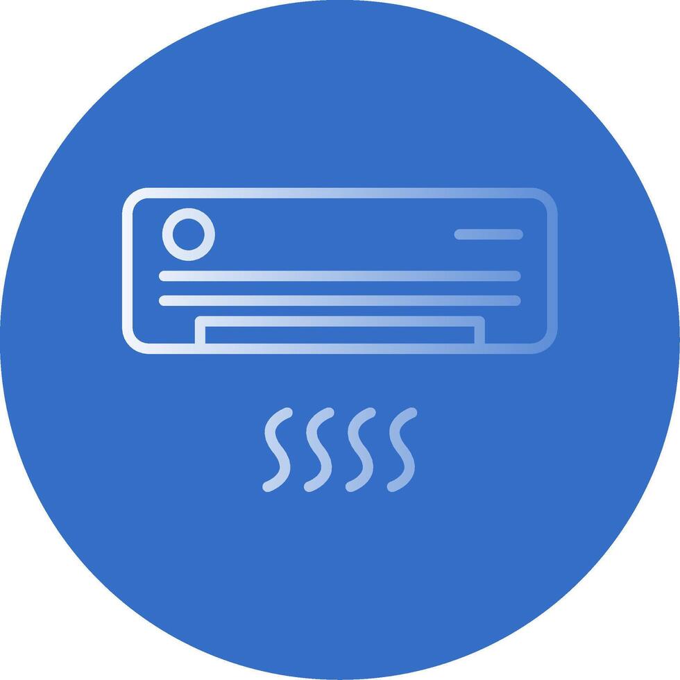 Air Conditioner Flat Bubble Icon vector