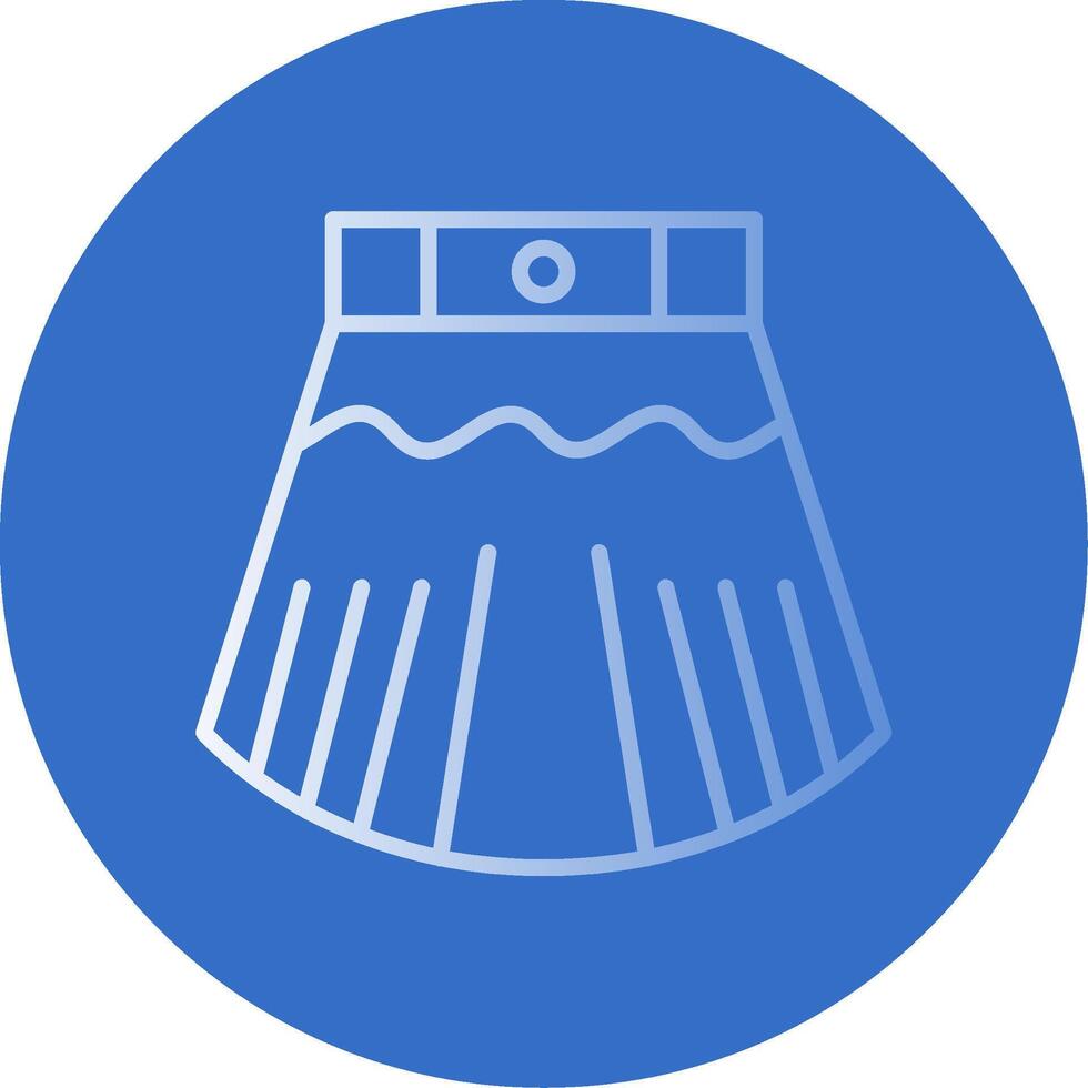Skirt Flat Bubble Icon vector