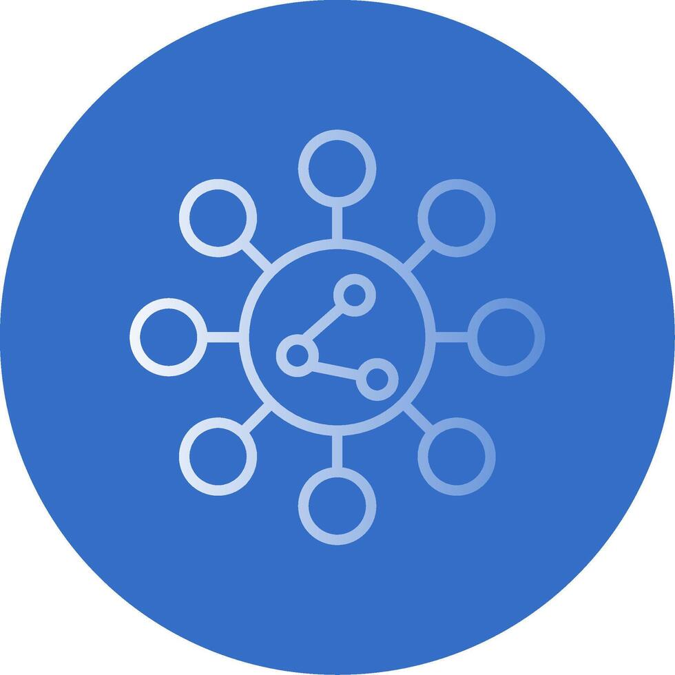 Share Gradient Line Circle Icon vector