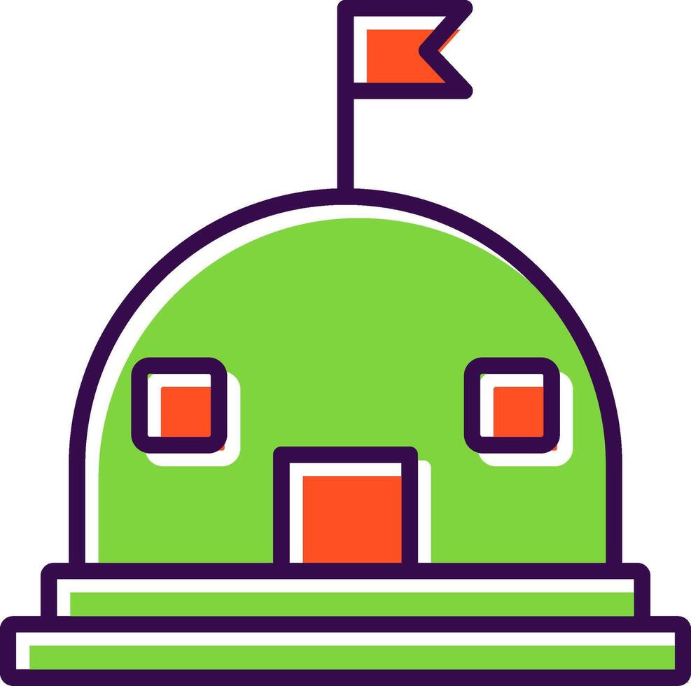Base filled Design Icon vector