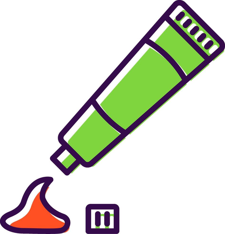 Tooth Paste filled Design Icon vector