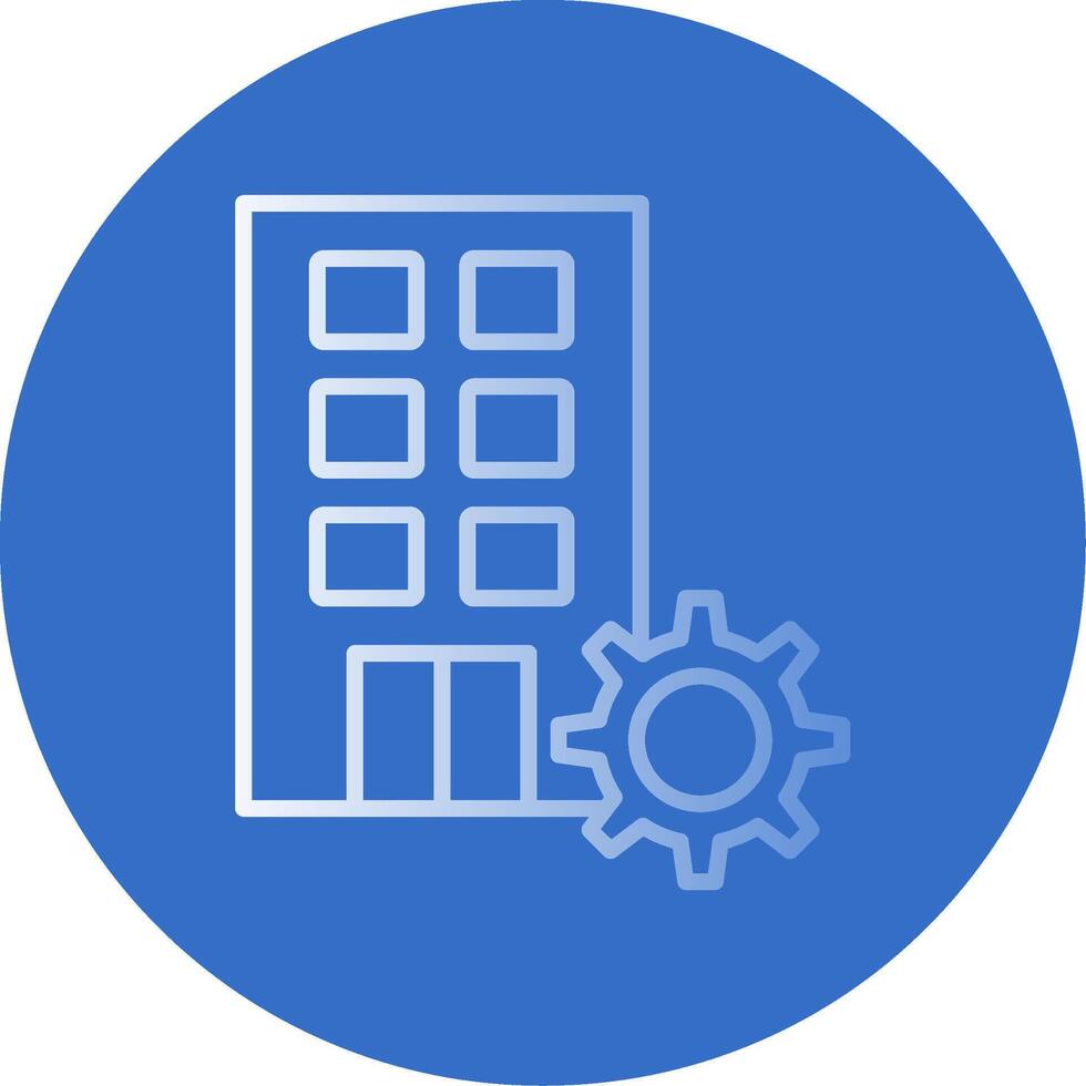 Firm Flat Bubble Icon vector