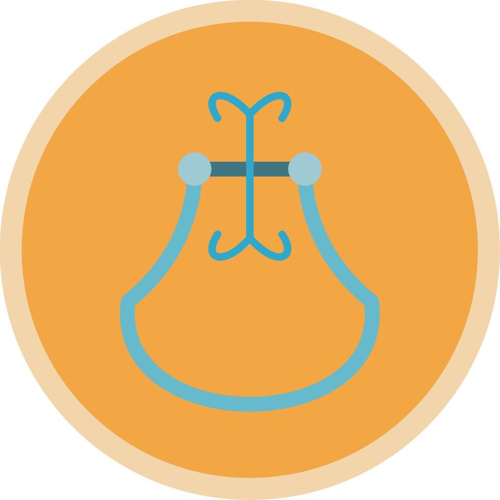 Door Knocker Flat Multi Circle Icon vector