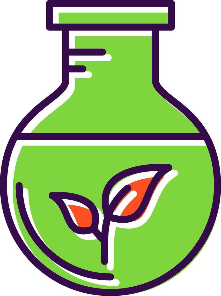 Green Chemistry filled Design Icon vector