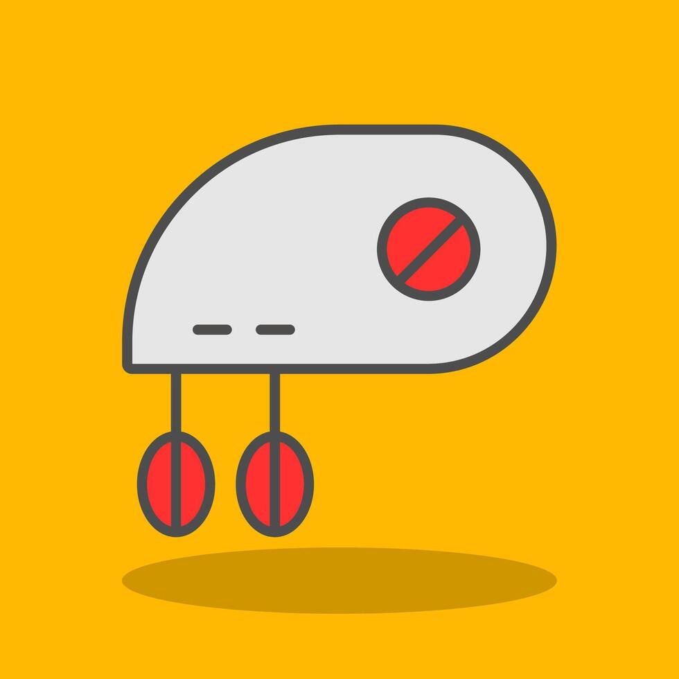 Mixer Filled Shadow Icon vector