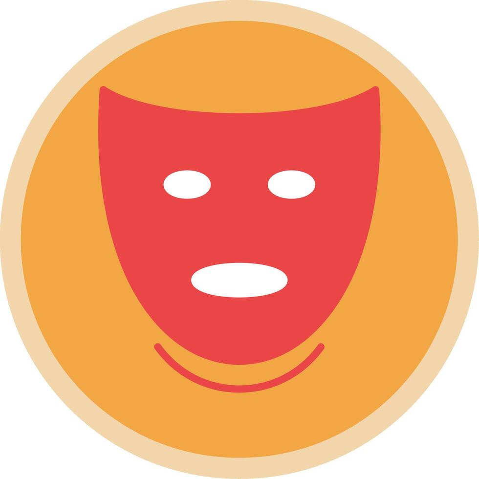 Theatre Flat Multi Circle Icon vector
