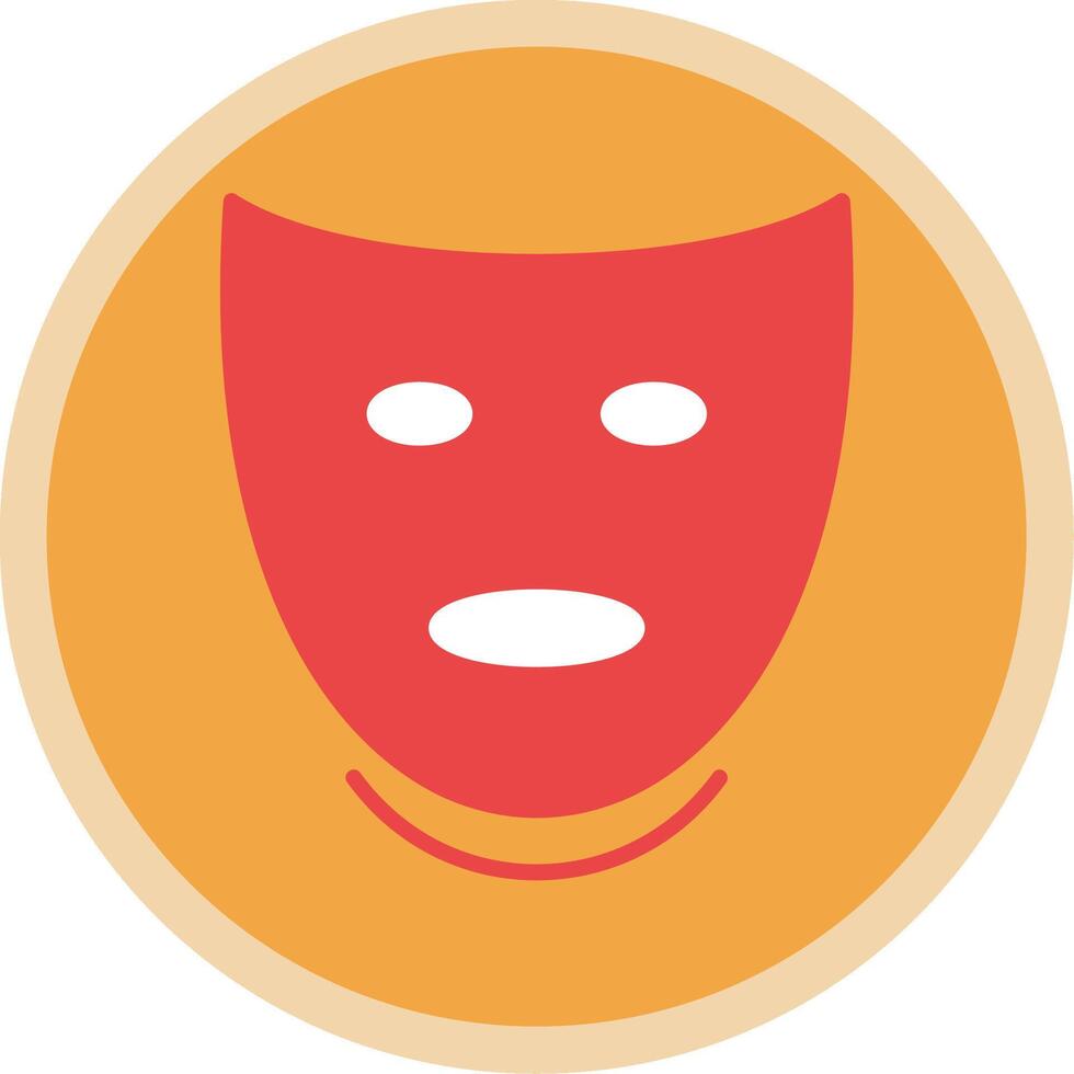 Theatre Flat Multi Circle Icon vector