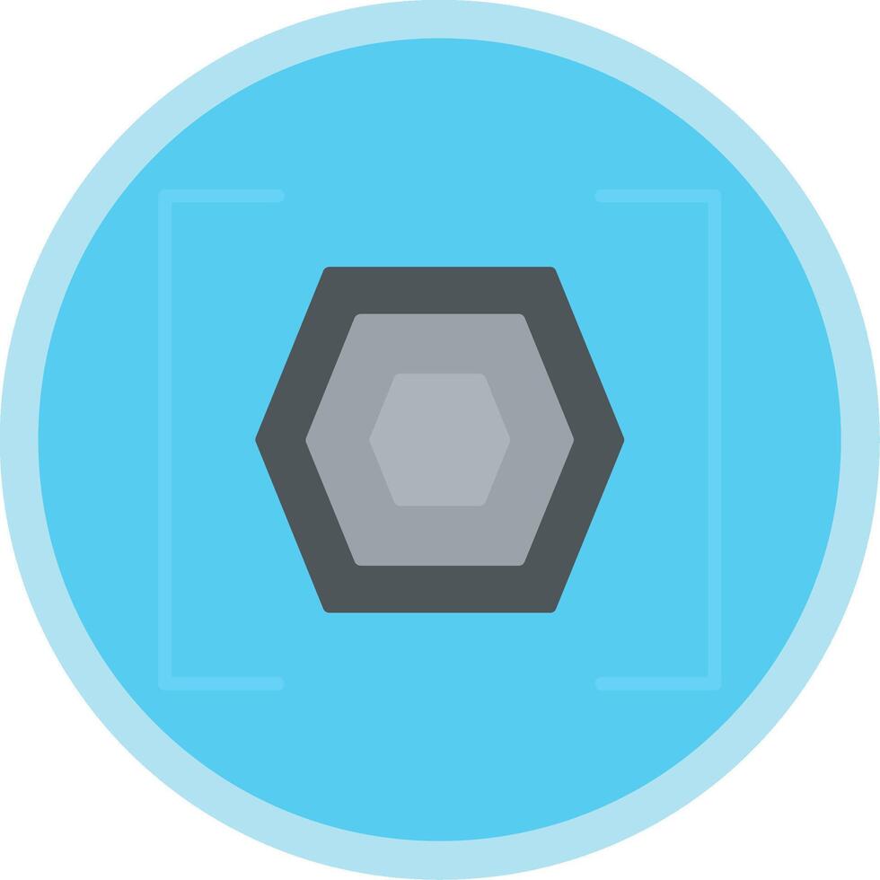 Bracket Flat Multi Circle Icon vector