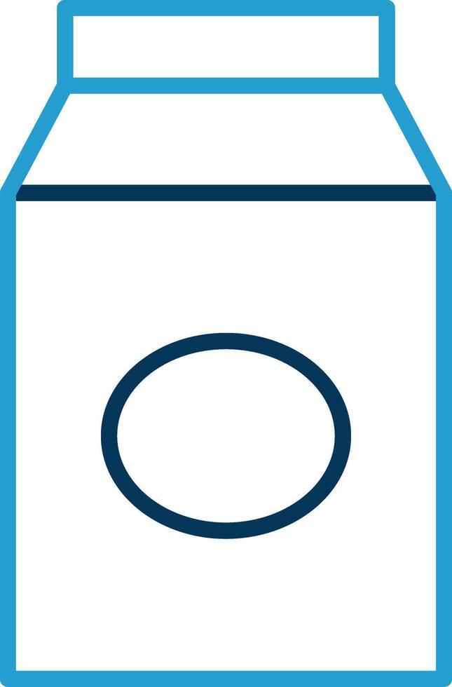 Milk Line Blue Two Color Icon vector