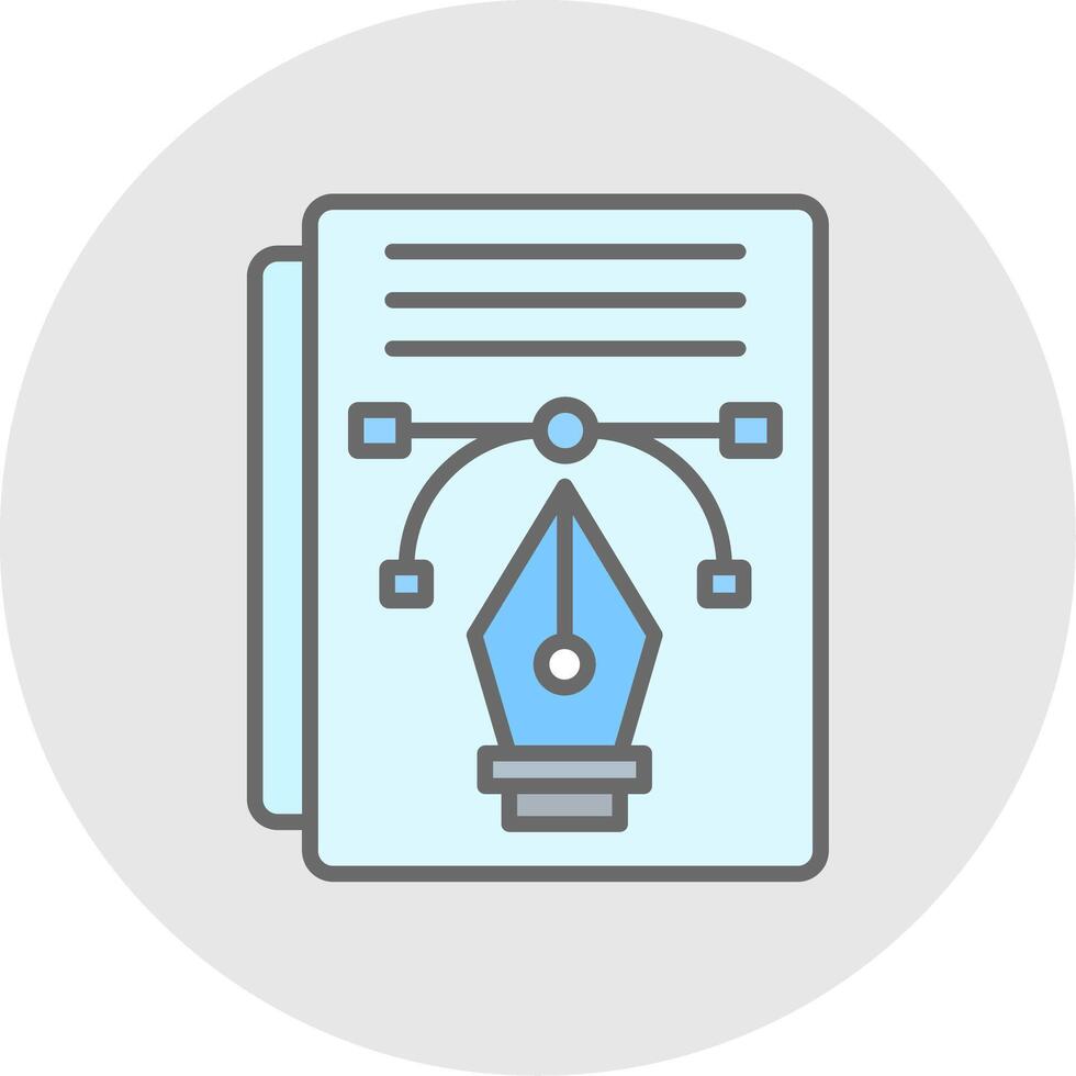 Line Filled Light Icon vector