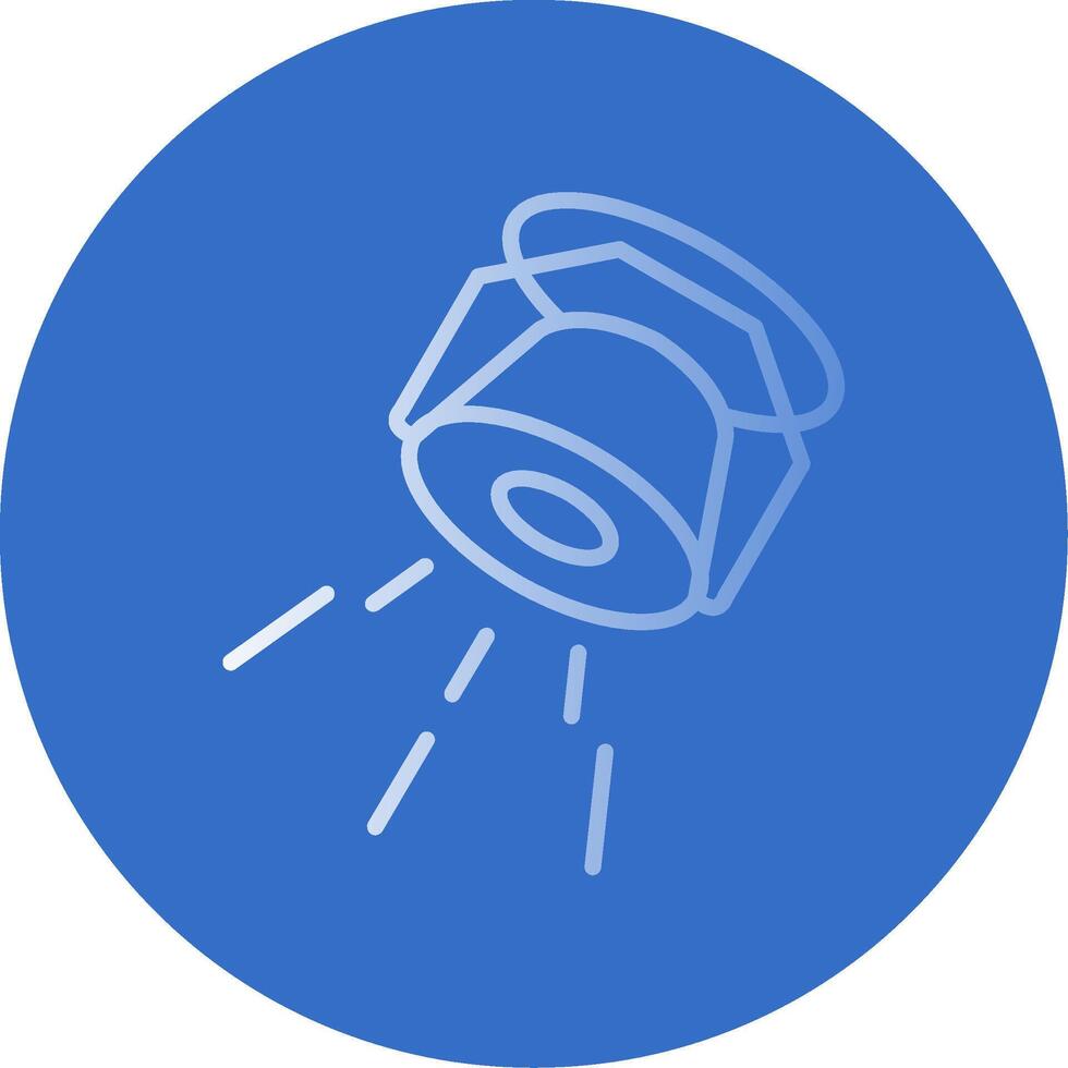 Spotlight Flat Bubble Icon vector