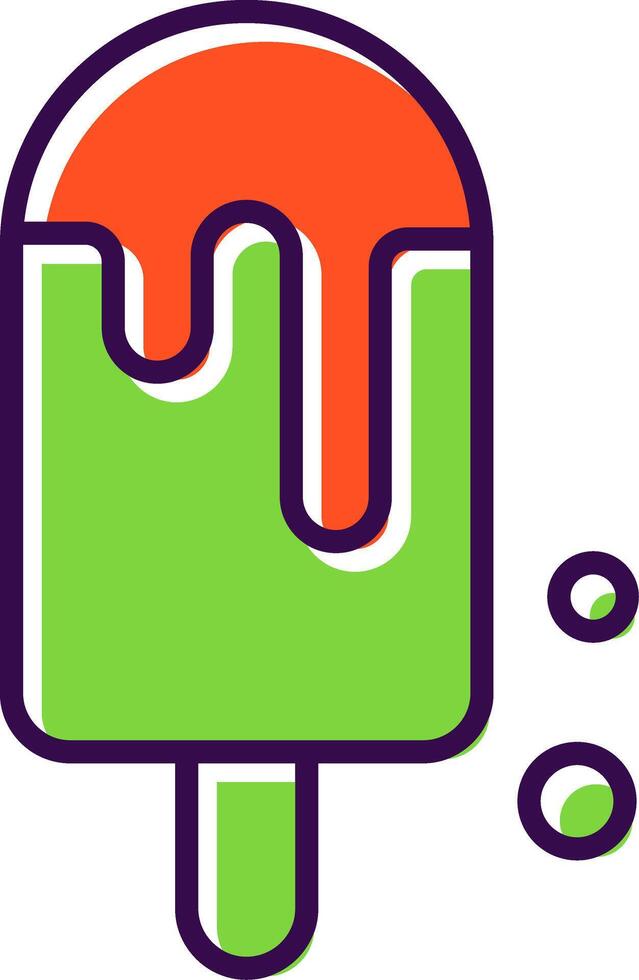 Ice Pop filled Design Icon vector