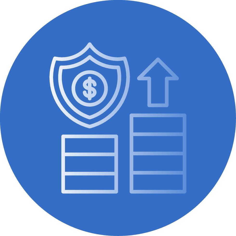 Insurance Flat Bubble Icon vector