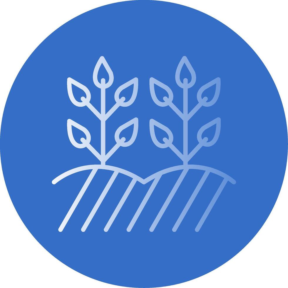 Field Flat Bubble Icon vector